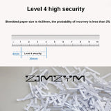 5 Sheet Automatic Paper Shredder Cross Cut Low Noise Card Shredder with 13L Trash Can for Disc Staple EU Plug 220