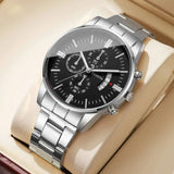 Fashion Business Men Watches Luxury Calendar Quartz Wristwatch for Man Clock Relogio Masculino Montre Homme（Without Box）