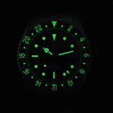 Watchdives WD6542 Mechanical Watch NH34 Automatic Movement Bubble Domed Sapphire Crystal Luxury Watch 100m Waterproof Mens Watch