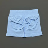 HISTELLO Impact Shorts 4.5" Women Yoga Shorts Seamless Low Waist Scrunch Bum Gym Leggings Workout Stretch Fitness Sports Shorts