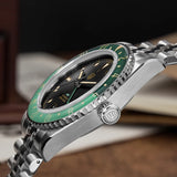 Watchdives WD6542 Mechanical Watch NH34 Automatic Movement Bubble Domed Sapphire Crystal Luxury Watch 100m Waterproof Mens Watch