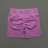 HISTELLO Impact Shorts 4.5" Women Yoga Shorts Seamless Low Waist Scrunch Bum Gym Leggings Workout Stretch Fitness Sports Shorts