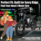 BAOLUJIE DM01 Moto Electric Bicycle 60V 30AH Battery 42 MPH Electric Bike E-Bike Adult for Electric Motorcycle【1 Year Warranty】