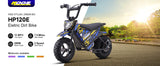 KOOZ HP120E 24V 250W Electric Motorcycle for Kids, Electric Dirt Bike Up to 10 MPH & 7.5 Miles Long-Range.