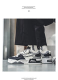 Men's Trendy Skate Shoes, Comfy Non Slip Casual Lace Up Sneakers For Men's Outdoor Activities