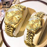 JSDUN Couple Watches Luxury Fashion Fine Steel Top Brand Original Automatic Mechanical Wristwatch Waterproof Man and Woman Watch