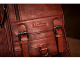 Men's Handmade Leather Chest Bag, Casual Crossbody Bag, Top-Grain Vegetable-Tanned Cowhide Single-Shoulder Bag