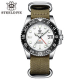 STEELDIVE SD1993 White Dial 60 Clicks Ceramic Bezel 41MM Case Sapphire Glass BGW9 Luminous 300M NH34 Mechanical Men Dive Watches