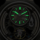 Singularity Series DG8127 Men Automatic Mechanical Watch Fashion Sport Wristwatch Silicone Band