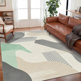 VIKAMA Simple Luxury Crystal Carpet Home Living Room Bedroom Sofa Coffee Table Rug and Home Anti-Slip Floor Mat Decoration