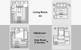 VIKAMA Silk wool Solid Colour Living Room Bedroom Bedside Sofa Soft Mat Home Light Luxury Non-slip Dirty Resistant Washable Rug