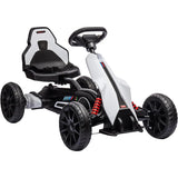 Aosom 12V Electric Go Kart for Outdoor Ride-On Toy with Forward Backward Drive Adjustable Speed Gift