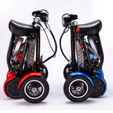Foldable Four Wheel Electric Scooter for Old People Seniors Travel Folding Mobility Scooter 4 Wheels 250W Protable