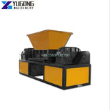 Car Tire Plastic Shredder Crusher Double Shaft Recycling Shredder Bottle Crusher Customized Industrial Waste Tyre Crush Shredder
