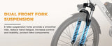 VARUN CITY CRUISER 500W Motor Electric Bicycle，Adult E-Bike,48V7.8AH Battery Man's Electric Bike，26 lnch Tire Mountain E-Bike