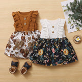 0 3T Baby Girl Dress Toddler Girl Dresses Long Sleeve Infant Corduroy