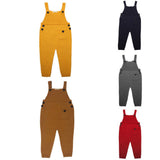 Fashion Baby Kids Boys Girls Suspender Trousers Knitted Long Bids Pants Overalls