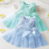 Baby Girls Summer Floral Princess Bowknot Tutu Sundress Party Robe Vest Dress