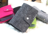 Vintage Women's Men's ID Credit Card Button Case Holder Wallet Organizer Gift - ENSEIGNE DENIS