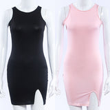 Women Fashion Summer Bodycon Sleeveless Evening Sexy Party Cocktail Mini Dress