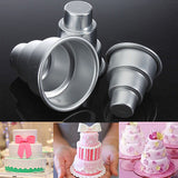 DIY Mini 3-Tier Cupcake Pudding Chocolate Cake Mold Baking Pan Mould Party