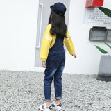 Kids Girl Fashion Overalls Long Jeans Trousers Suspender Pants Denim Romper