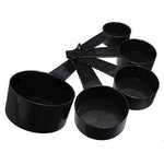 10 Pcs/Set Black Plastic Measuring Spoon Cooking Scoop Kitchen Coffee Baking Cup