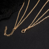 Multi Layers Bar Tassel Chain Dangle Charm Pendant Women Boho Necklace Jewelry
