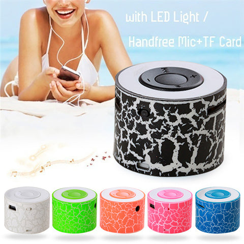 Portable Crack Mini Stereo Bass Speaker Wireless Music Player Kids Birthday Gift