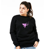 Cupid Pattern Women Men Warm Pullover Crew Neck Long Sleeve Sweatshirt Top