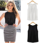 Women Fashion Sexy Summer Casual Chiffon Vest Tank Top Sleeveless T-shirt