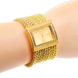 Women Fashion Multi-layer Beads Analog Quartz Alloy Band Bracelet Wrist Watch