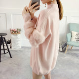 Women Sweaters and Pullovers Casual Oversized Sweater Christmas Winter Sleeve Pull Femme knitted jumpers - ENSEIGNE DENIS