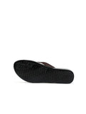 Triple Flower Flip Flop Black/Brown