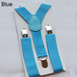 Children Kids Boy Girls Clip-on Y-Back Suspenders Elastic Adjustable Braces
