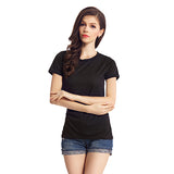 Women Fashion Summer Sexy Round Neck Hollow Wings Short Sleeve T-shirt Top