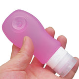 Portable Silicone Travel Bottle Lotion Shampoo Empty Container with Suction Cup