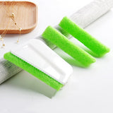 Window Frame Door Groove Kitchen Cleaning Brush Cleaner with 2 Replace Cloths
