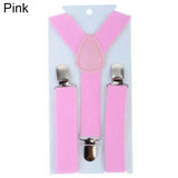 Children Kids Boy Girls Clip-on Y-Back Suspenders Elastic Adjustable Braces