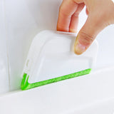 Window Frame Door Groove Kitchen Cleaning Brush Cleaner with 2 Replace Cloths