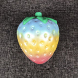 Cute Rainbow Strawberry Stress Relief Decor Squeeze Funny Slow Rising Kids Toy