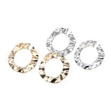 Women Fashion Punk Irregular Twisted Round Circle Hoop Earrings Jewelry Gift