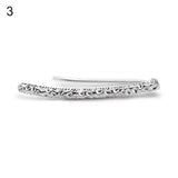 1Pc Ear Stud Linear Design Concave Convex Surface Earring Clip Women Jewelry - ENSEIGNE DENIS