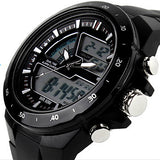 Men Waterproof Sport Digital Analog Dual Time Alarm Date Chronograph Wrist Watch