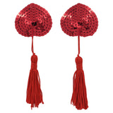 Sexy Women Bling Sequin Tassel Breast Petal Bra Nipple Cover Pasties Sticker