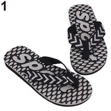 Men's Summer Sport Dot Print Indoor Slippers Outdoor Flip Flops Beach Sandals