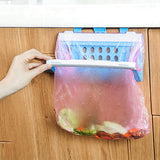 Foldable Plastic Garbage Bag Rack Hanging Trash Shelf Kitchen Rubbish Holder