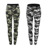 Women's Fashion Camouflage Skinny Leggings Stretch Slim Pencil Pants Trousers - ENSEIGNE DENIS