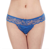 Sexy Floral Lace Women Panties Bowknot See Through Solid Color Briefs Underwear