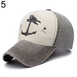 Men Women Adjustable Baseball Cap Anchor Sun Screen Outdoor Sports Snapback Hat